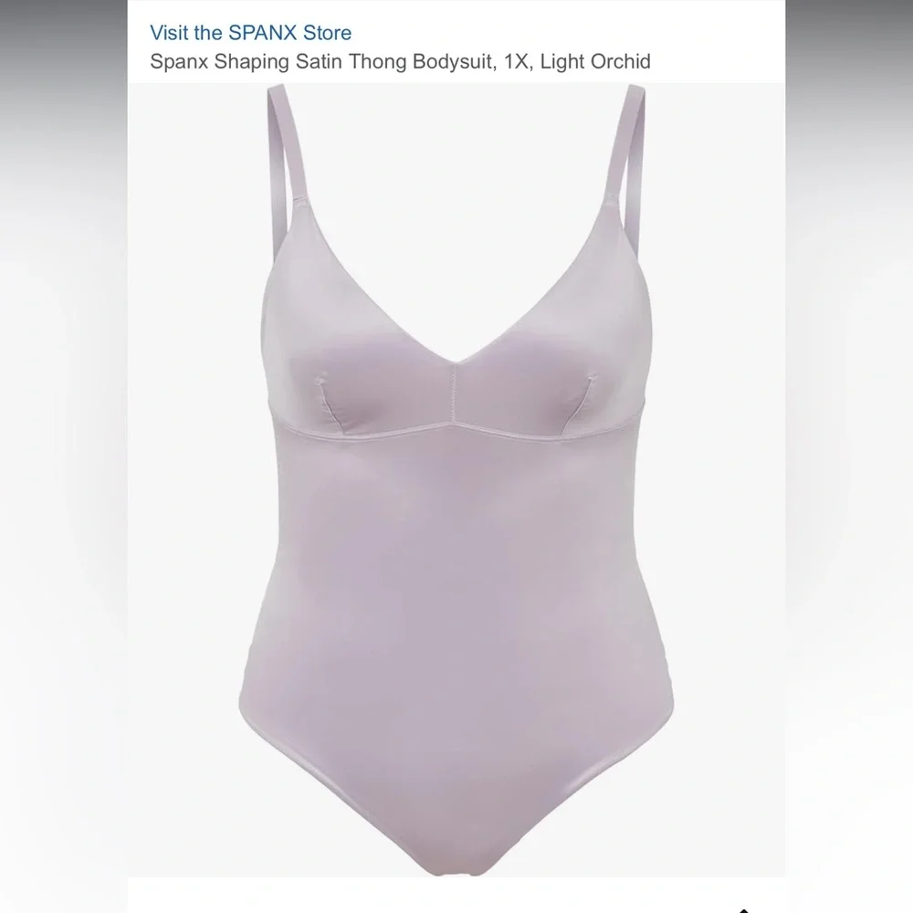 SPANX Orchid Satin Shaping Bodysuit - Picture 1 of 5